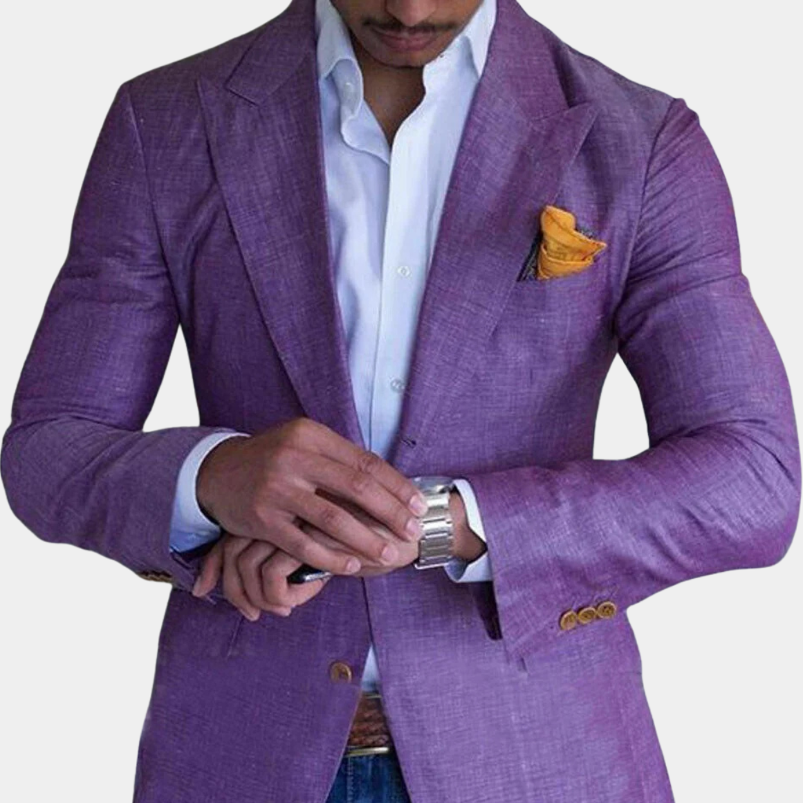 Men’s Plaid Blazer Tailored Fit