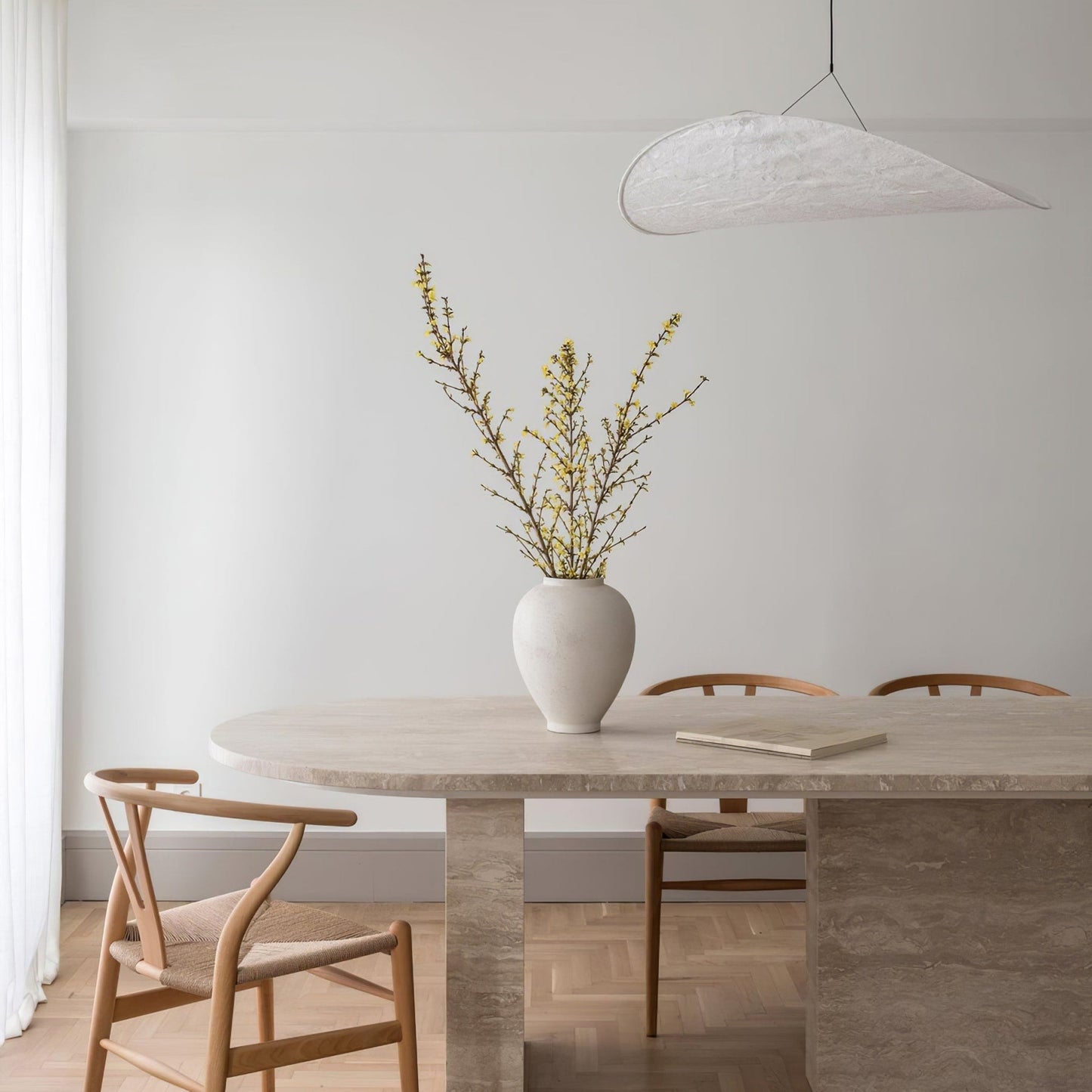 Modern Fabric LED Pendant Light