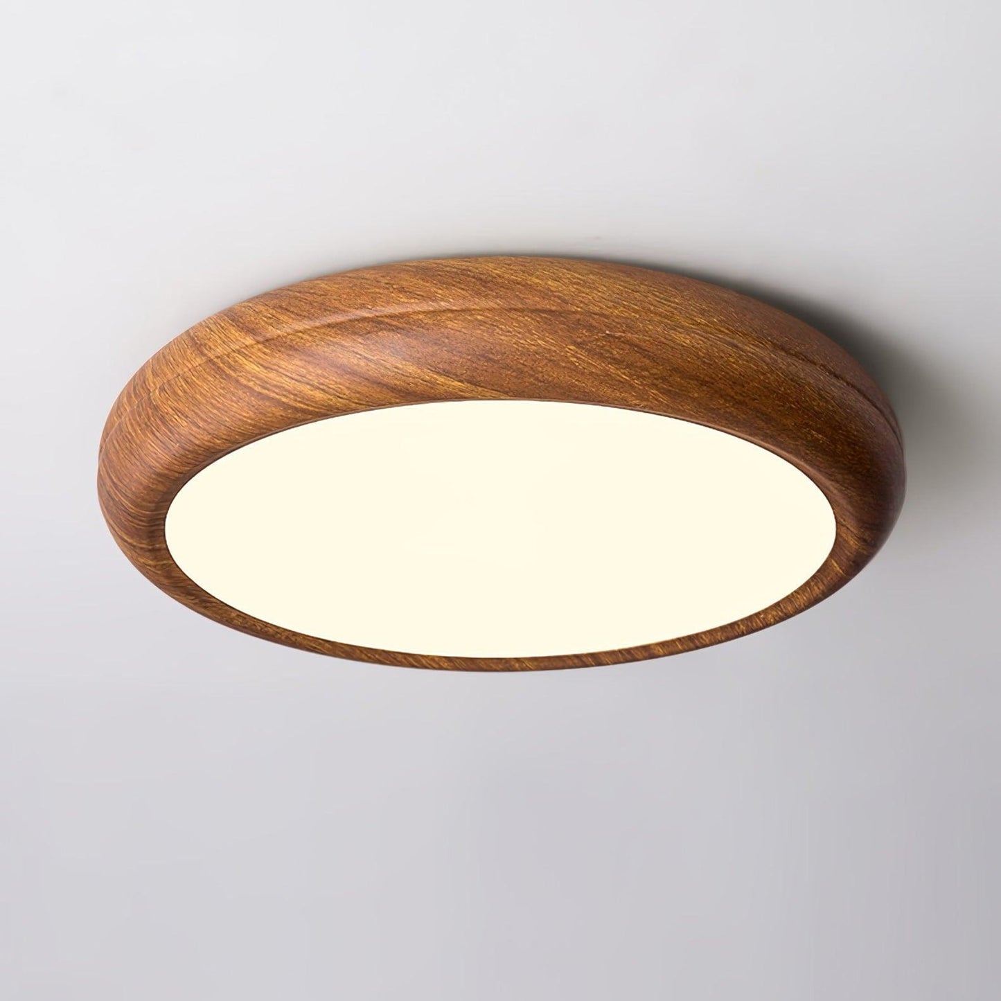 Modern Wood Flush Mount LED Ceiling Light