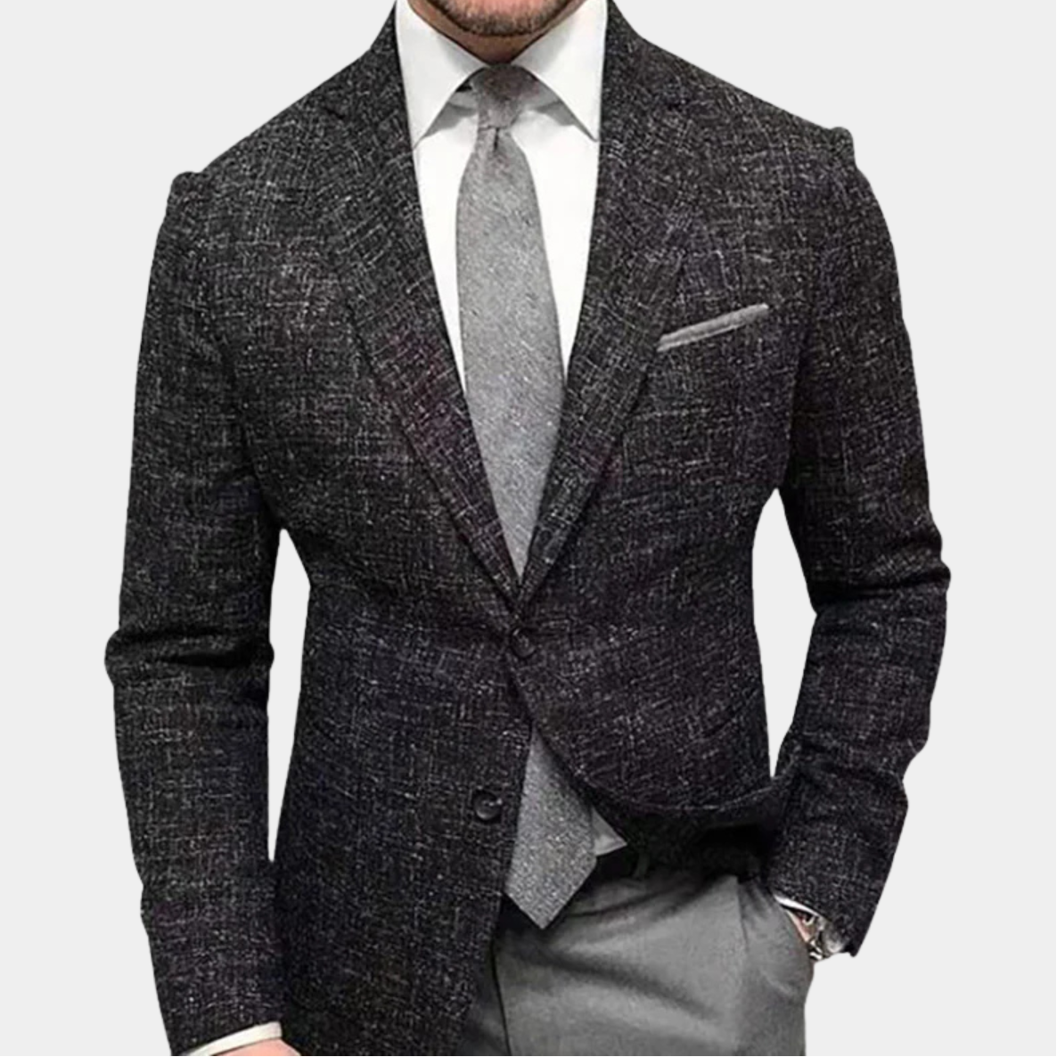 Men’s Plaid Blazer Tailored Fit