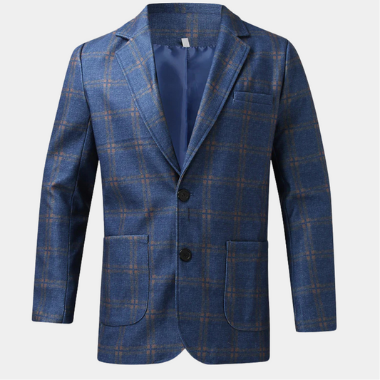 Men’s Plaid Blazer Tailored Fit