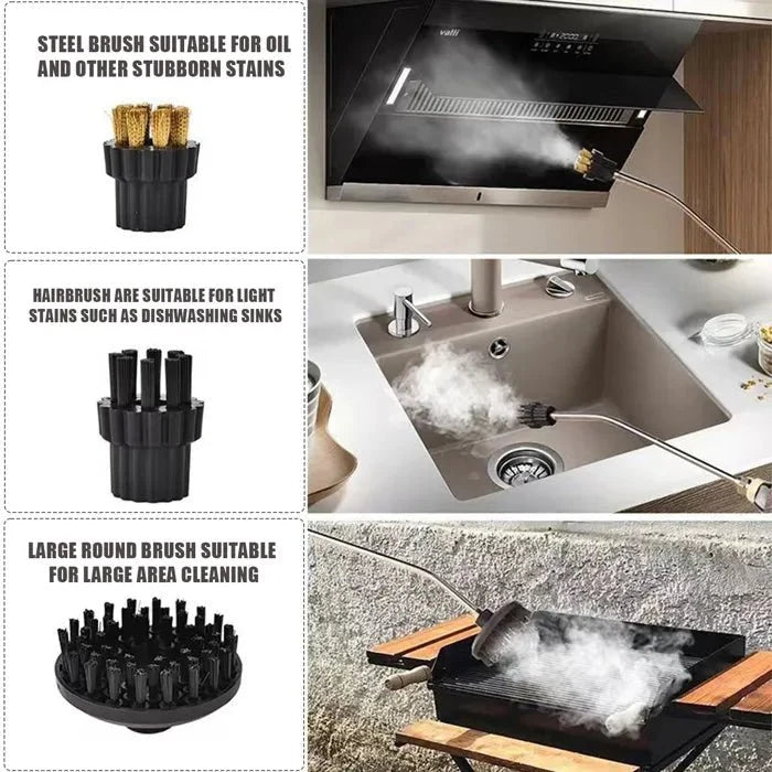 2500W High-Pressure Steam Cleaner with 4 Nozzles