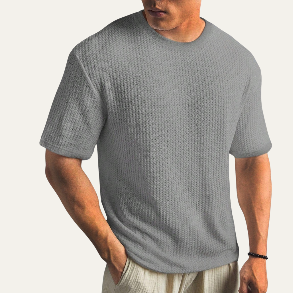 Men’s Textured Long Sleeve Shirt