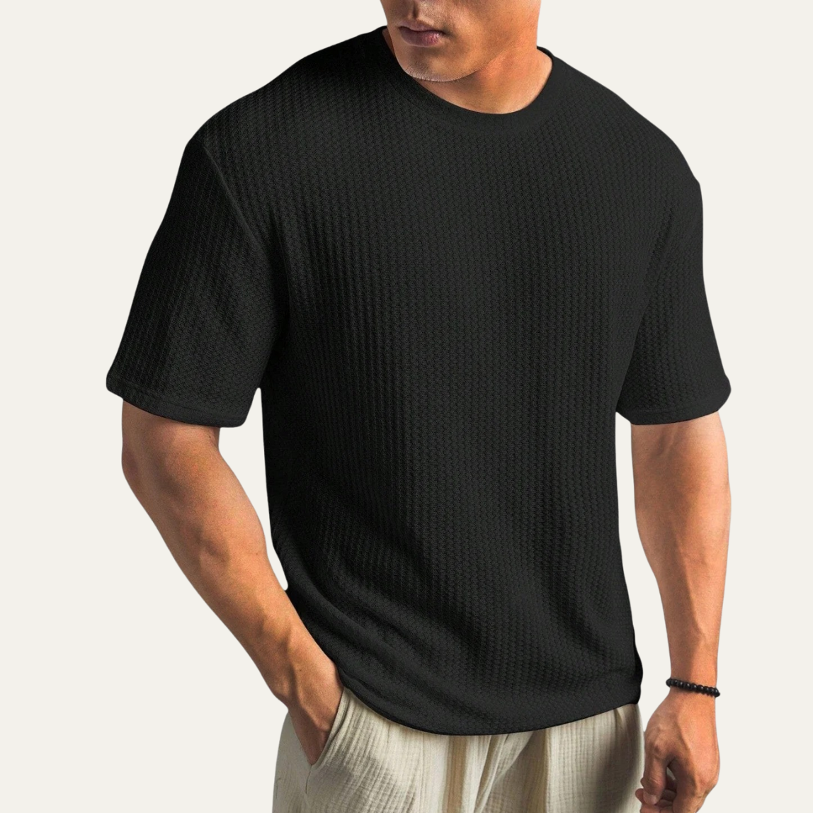 Men’s Textured Long Sleeve Shirt