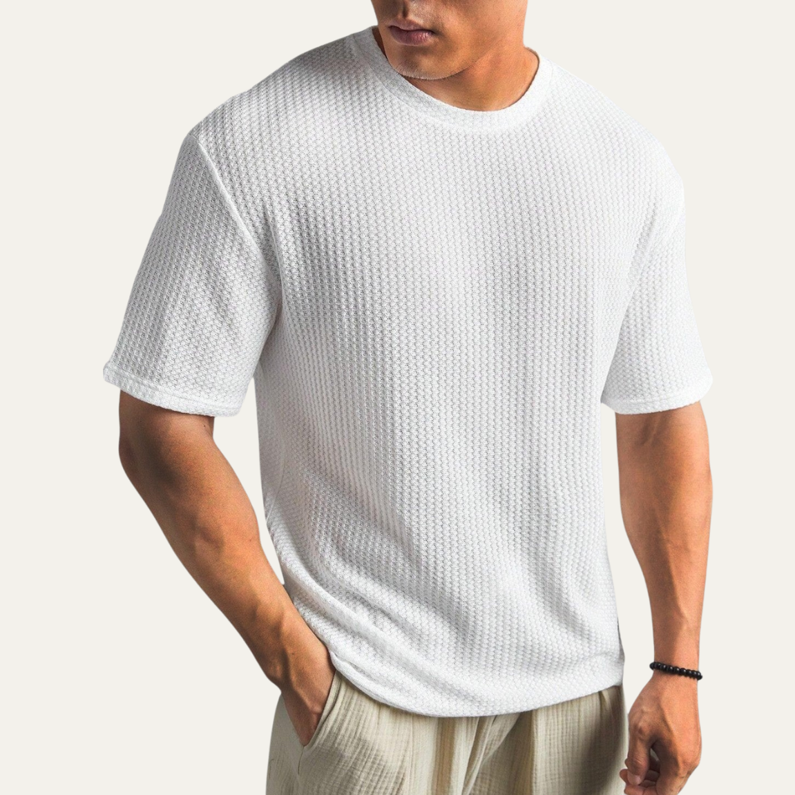 Men’s Textured Long Sleeve Shirt