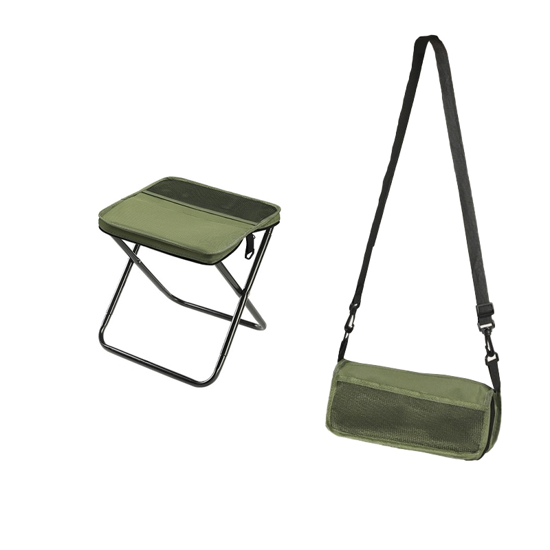 Foldable Camping Backpack Stool - Portable Heavy Duty Fishing Chair