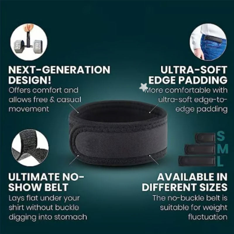 No Buckle Elastic Belt - Invisible Buckleless Comfortable Strap