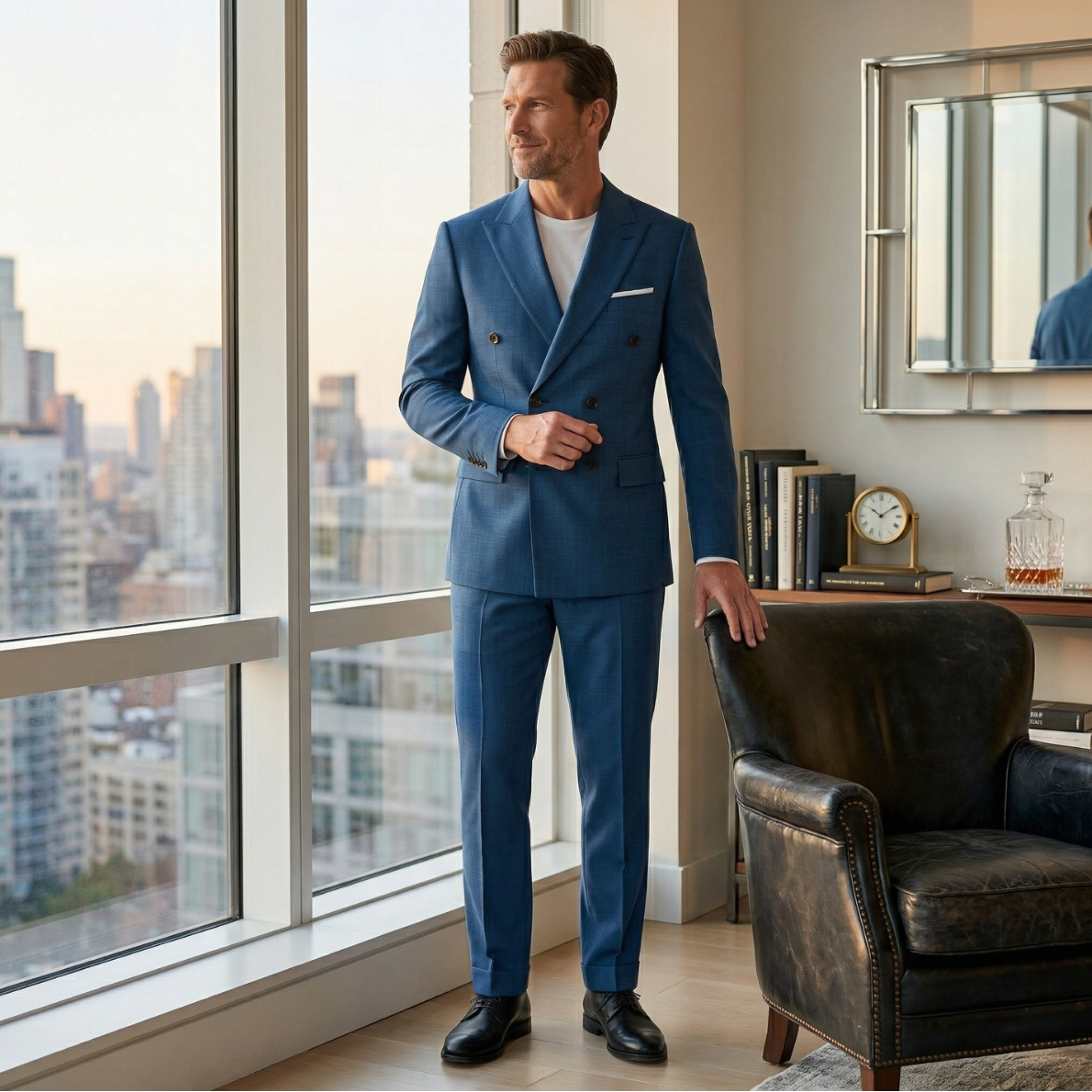 Men’s Slim Fit Blazer – Lightweight Modern Tailored Jacket