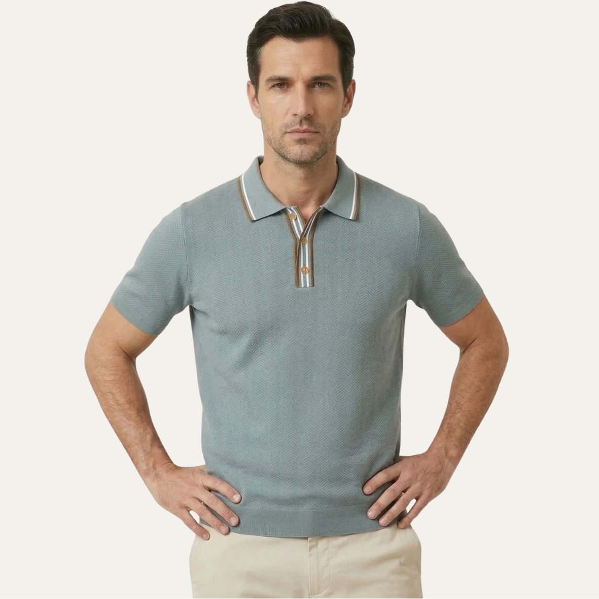 Men’s Slim Fit Cotton Polo Shirt