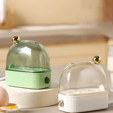 Mini Egg Cooker for 2 Eggs – Electric Auto Shut-Off Egg Boiler