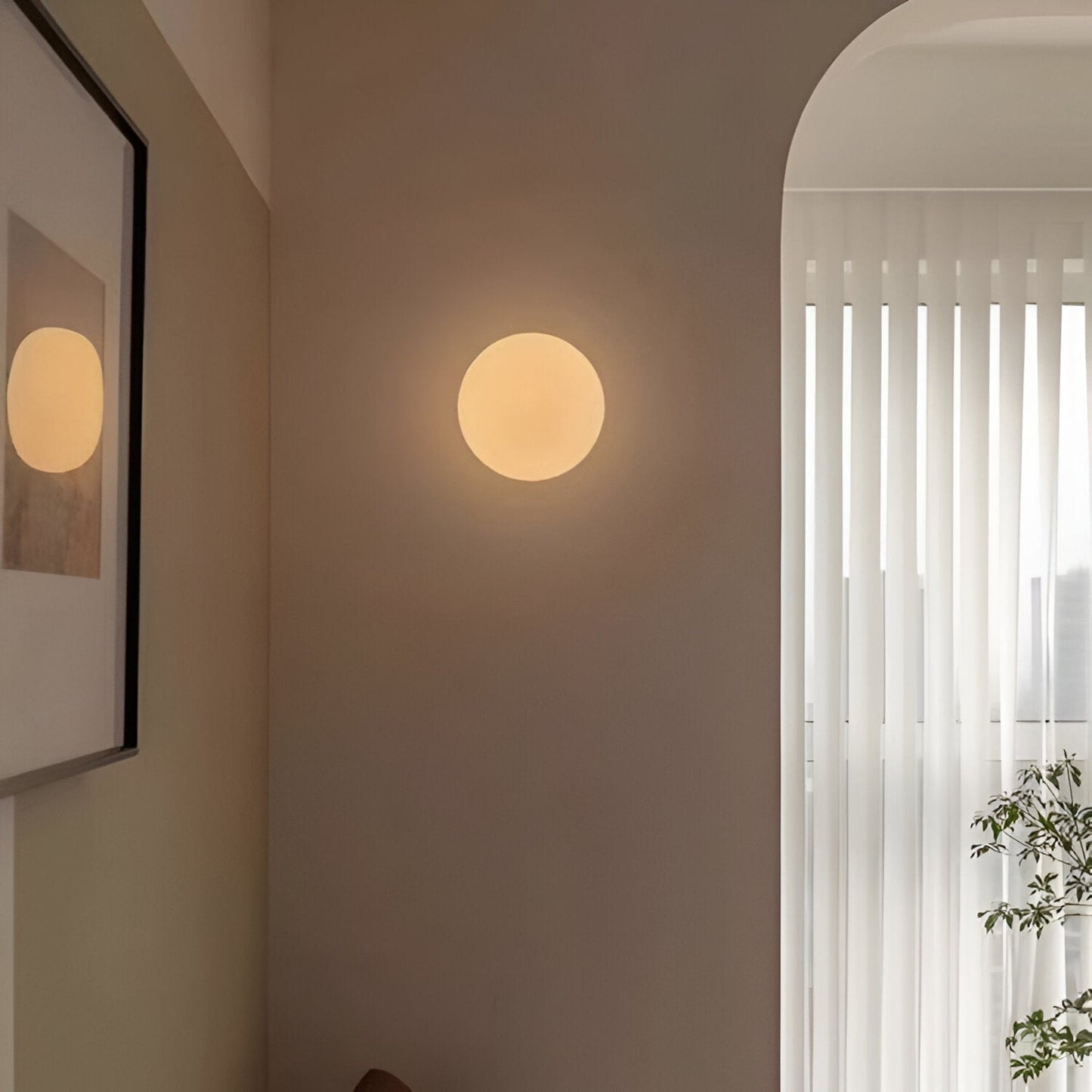 Modern Glass LED Wall Light