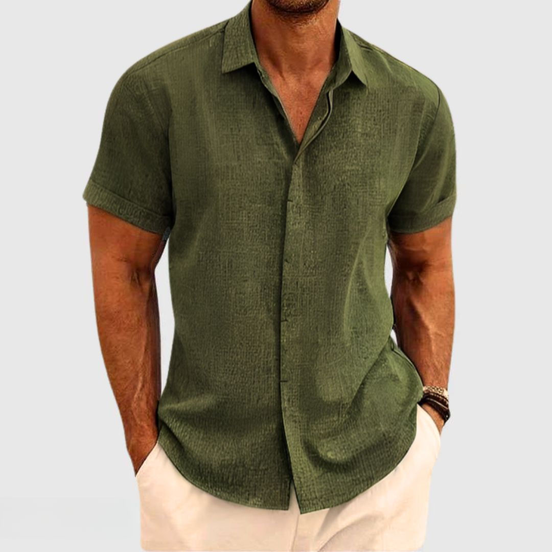 Men’s Lightweight Casual Button-Up Shirt