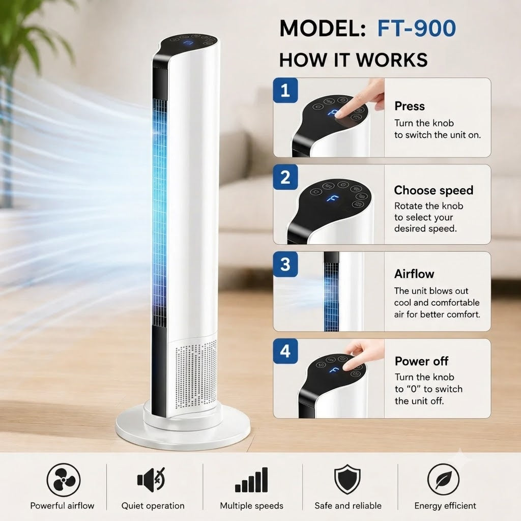 Portable Floor Air Conditioner for Indoor Rooms