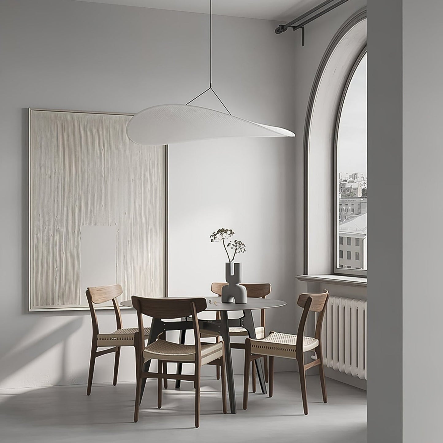 Modern Fabric LED Pendant Light