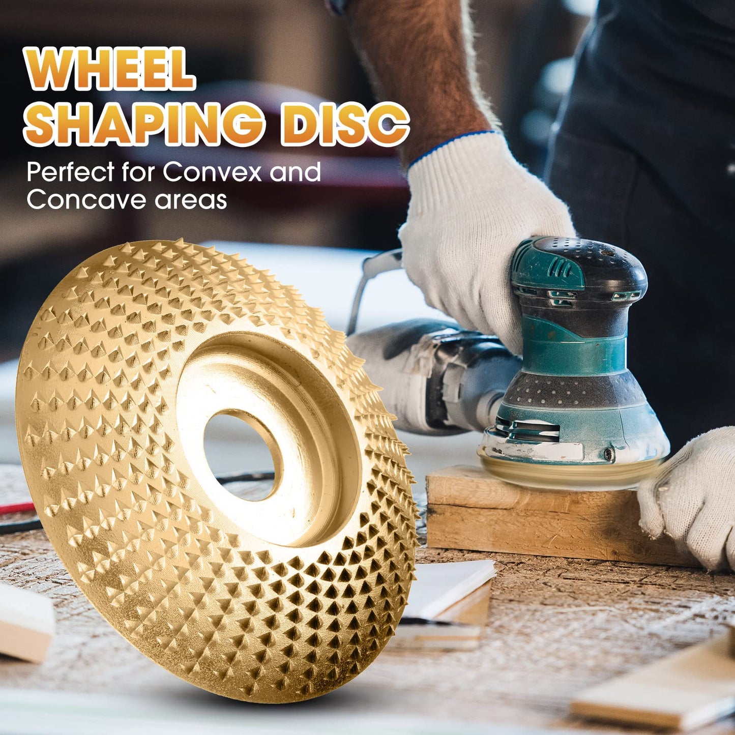 3pc Tungsten Carbide Grinding Disc - 4 inch Wood Carving Wheel