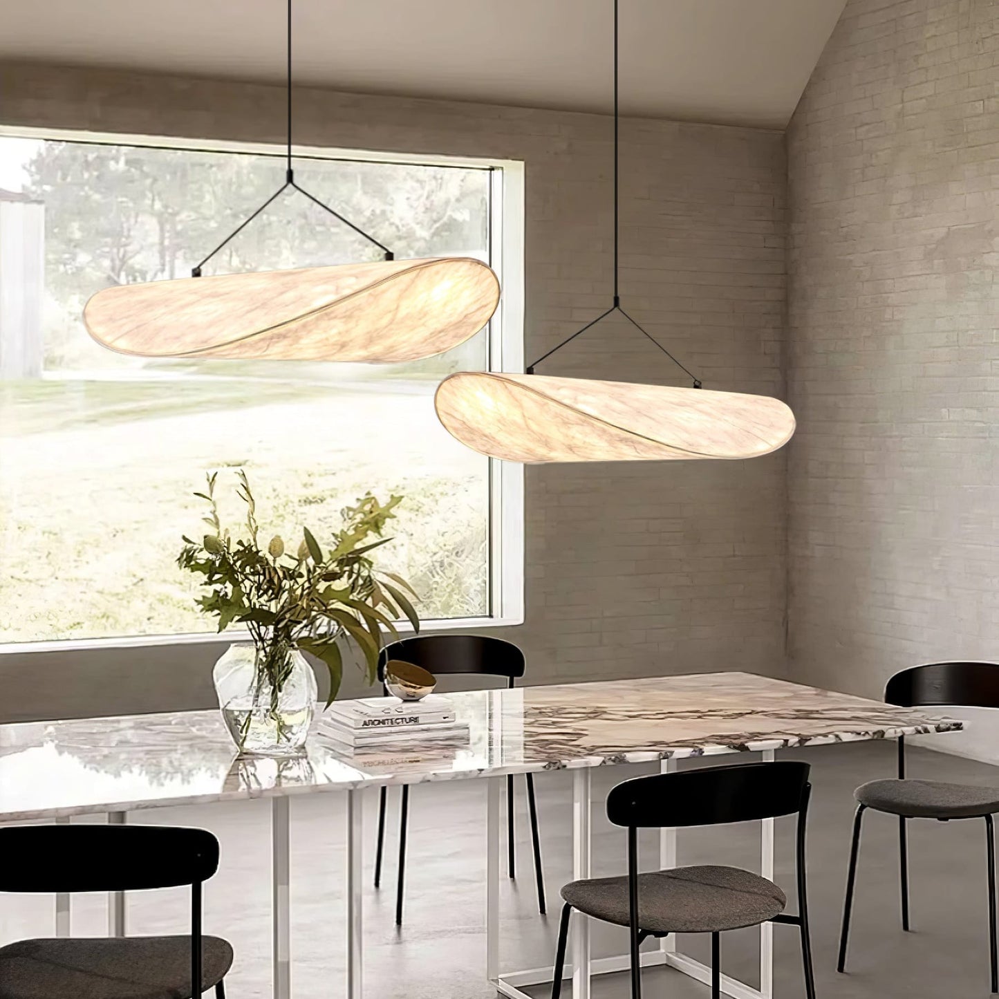 Modern Fabric LED Pendant Light