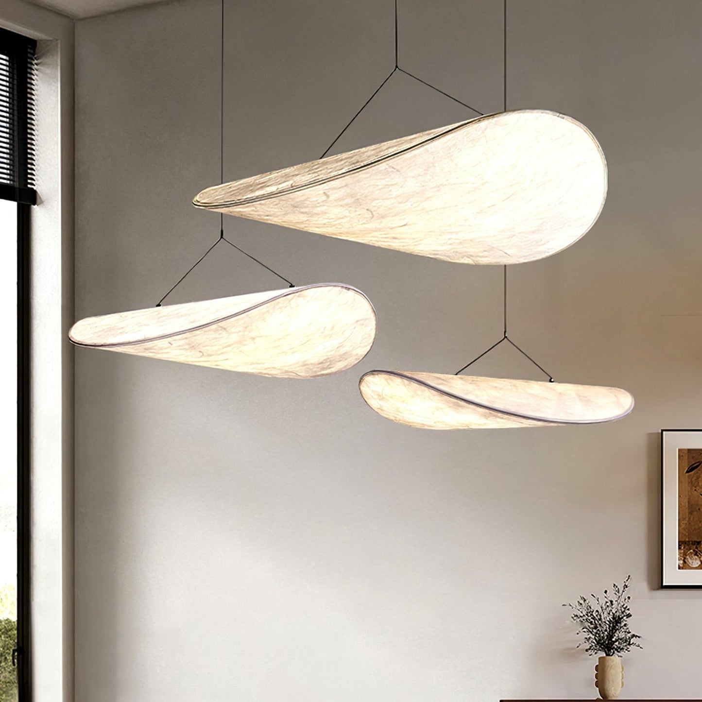 Modern Fabric LED Pendant Light