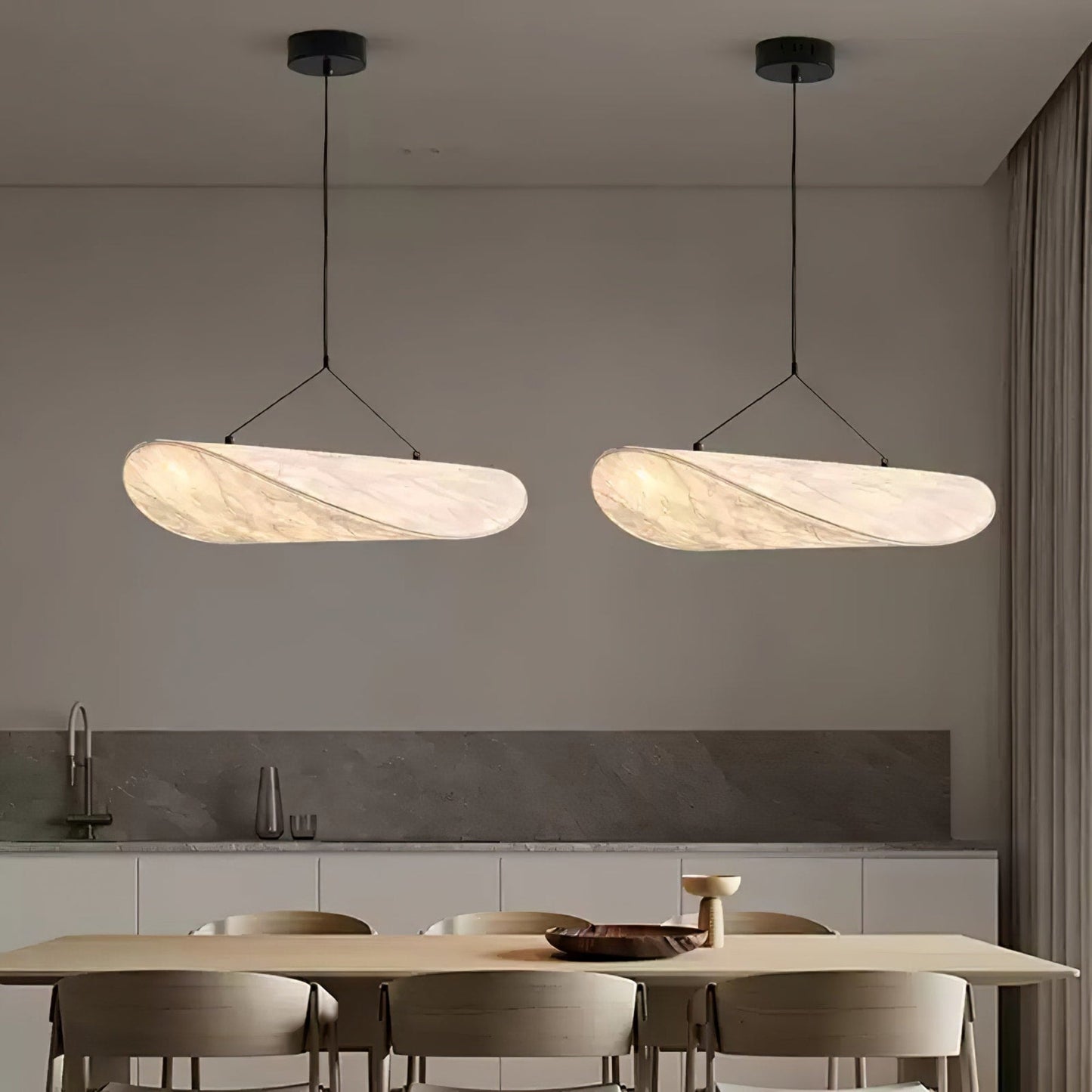 Modern Fabric LED Pendant Light