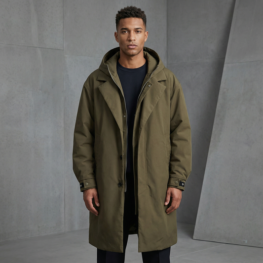 Jason - Modern Utility Trench Coat for Men