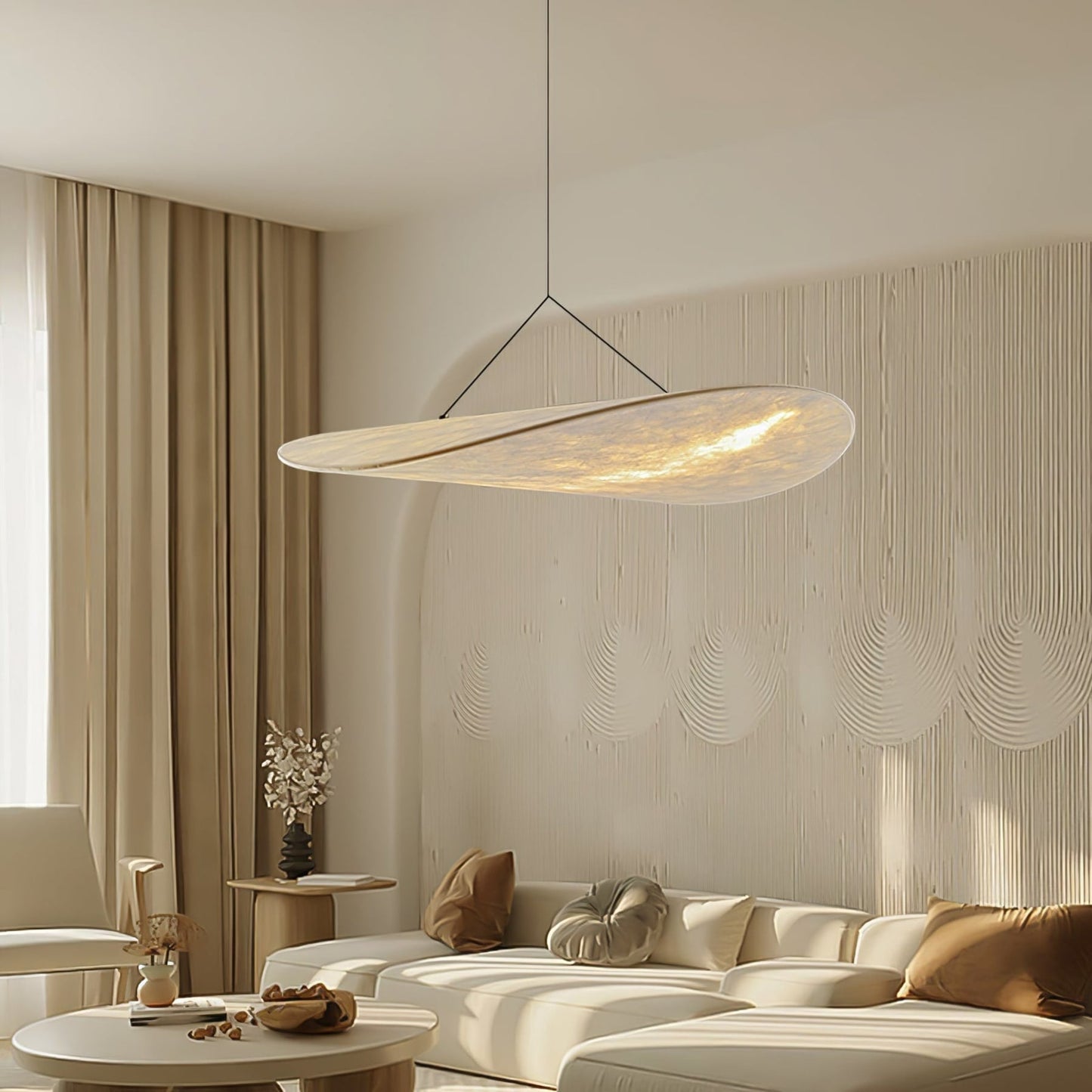 Modern Fabric LED Pendant Light