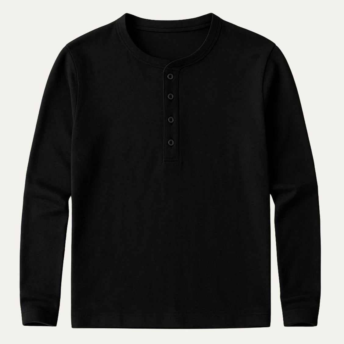 Men’s Band Collar Polo Shirt