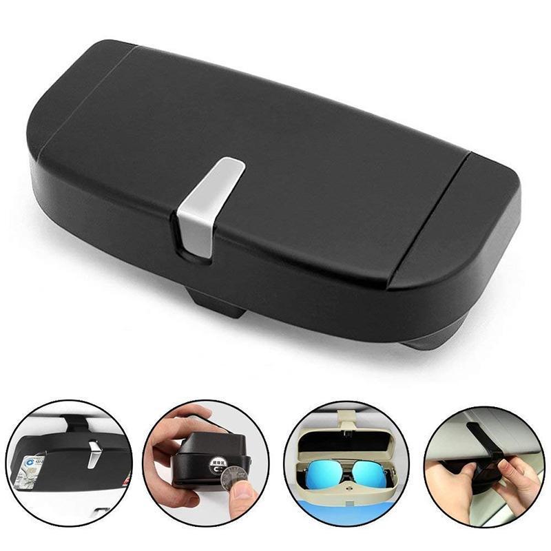Universal Car Sun Visor Sunglasses Case - Premium Storage Holder