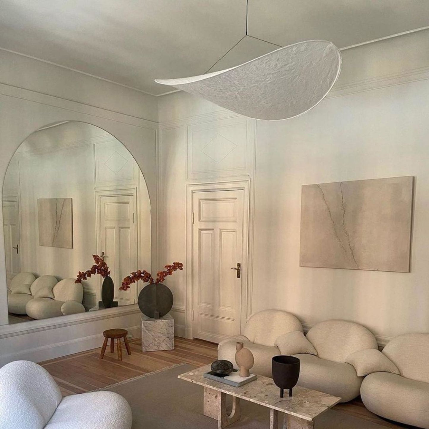 Modern Fabric LED Pendant Light