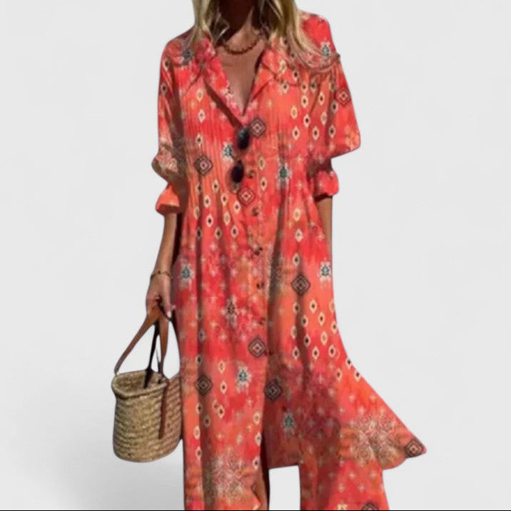 Women’s Boho Maxi Dress – Flowy Elegant Summer Style