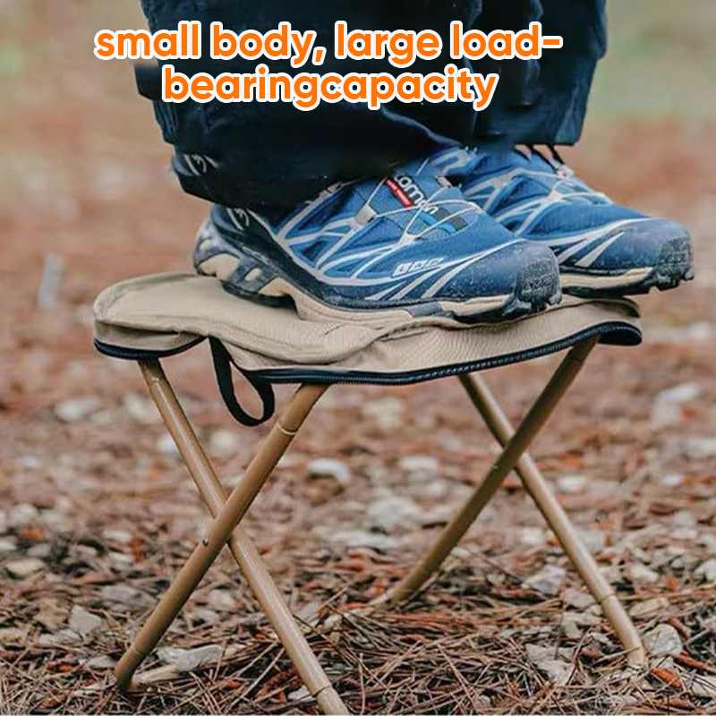Foldable Camping Backpack Stool - Portable Heavy Duty Fishing Chair