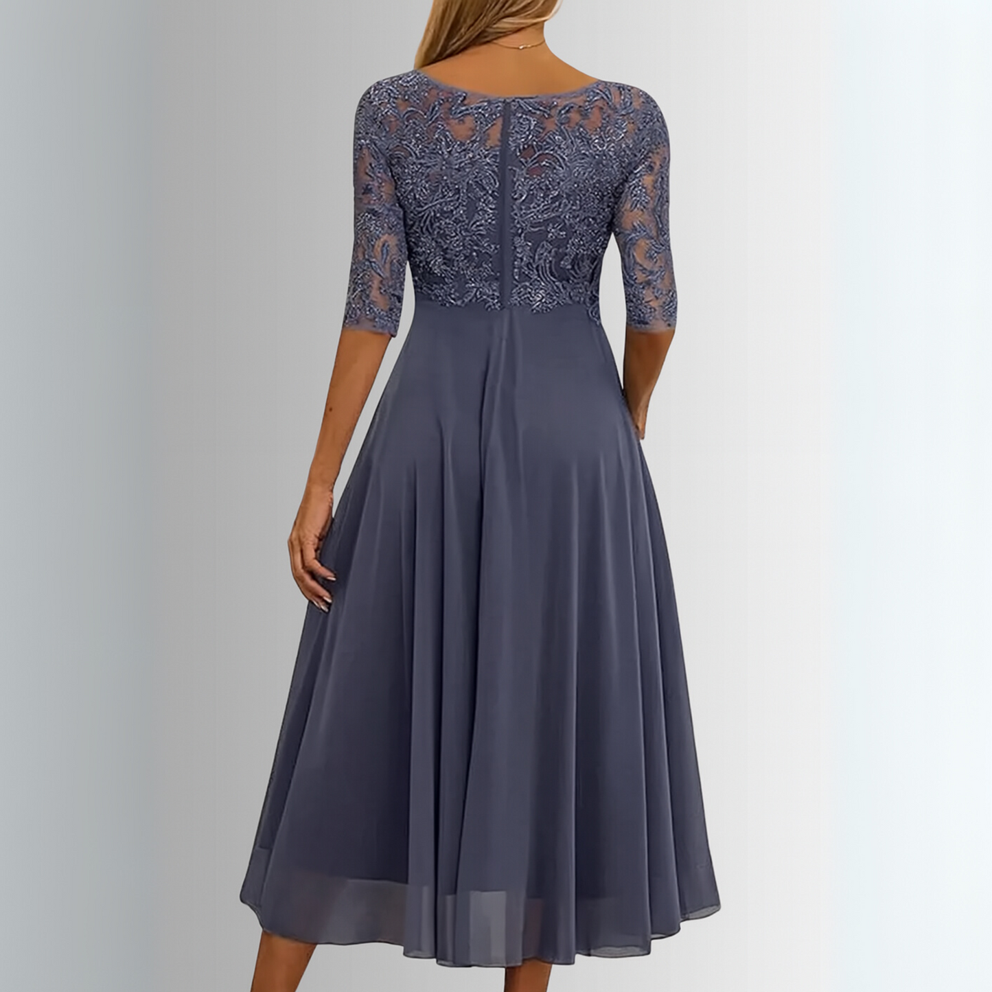Women’s Elegant Lace Midi Dress