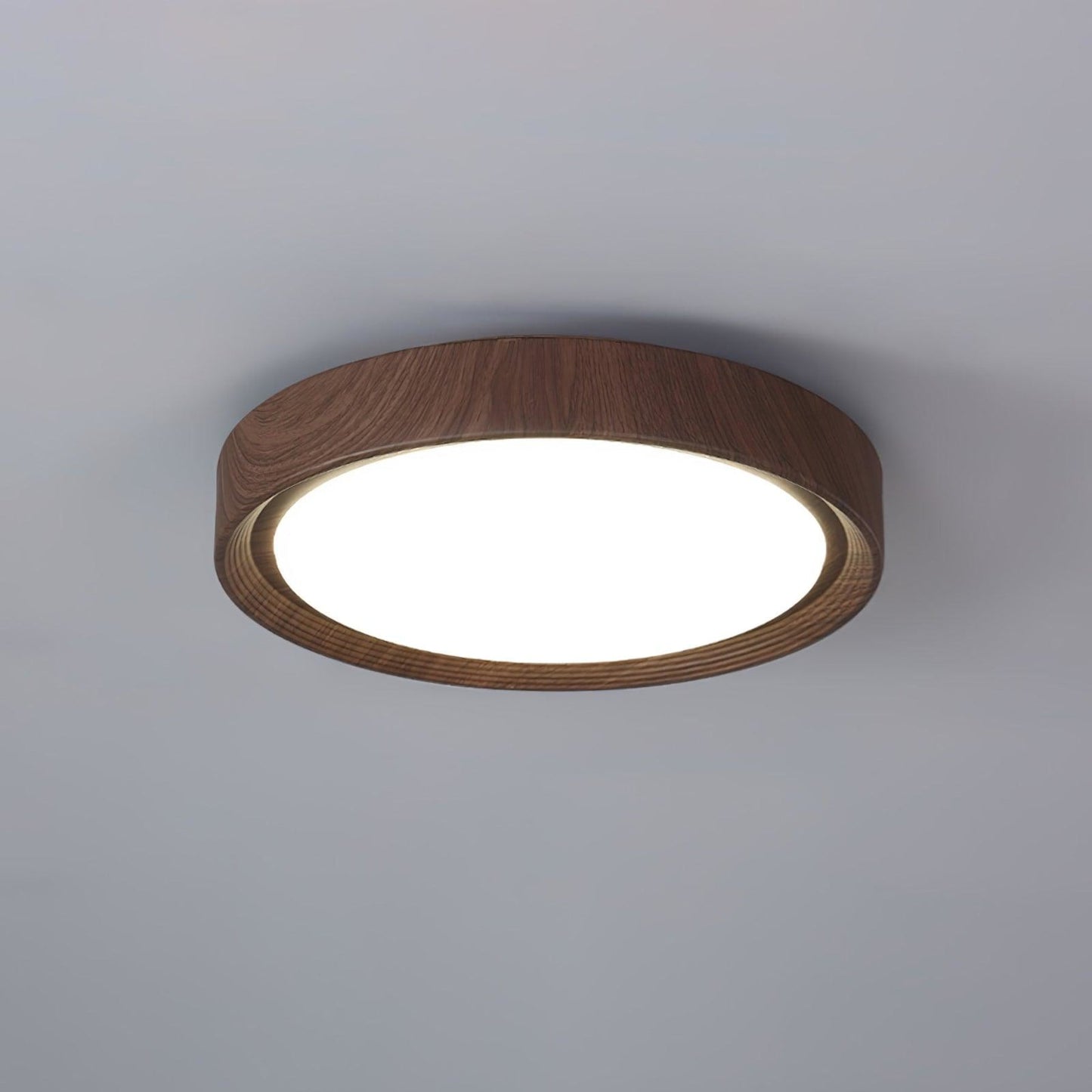 Modern Wood Flush Mount LED Ceiling Light