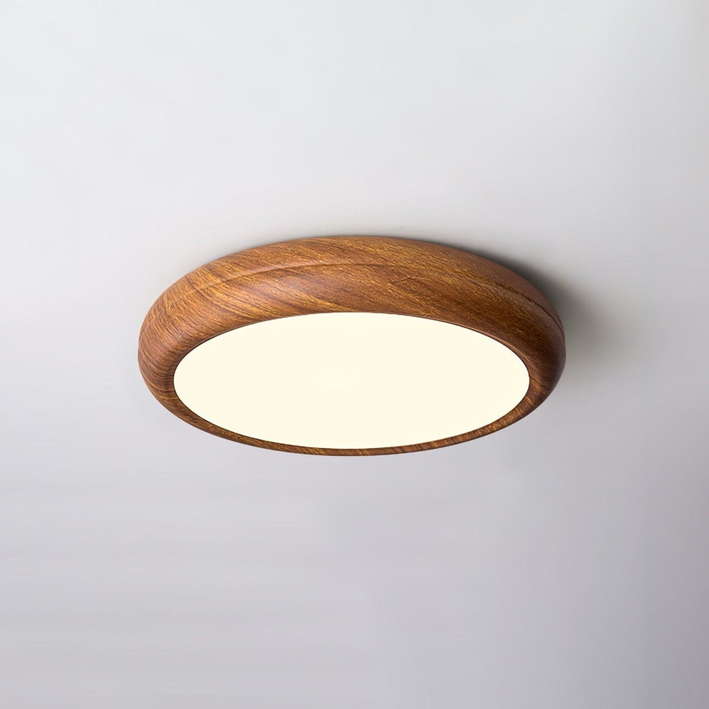 Modern Wood Flush Mount LED Ceiling Light