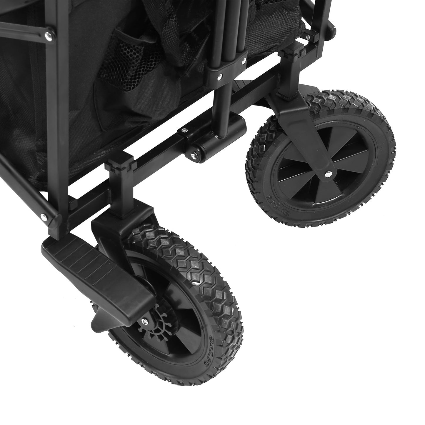 Foldable Camping Cart 100kg - Heavy Duty Garden Beach Trolley