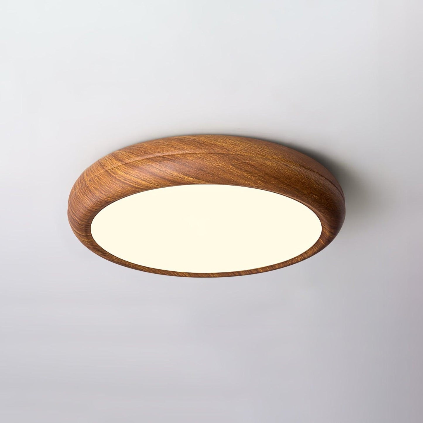 Modern Wood Flush Mount LED Ceiling Light