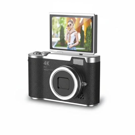 4K Digital Camera 48MP Flip Screen 8X Zoom Compact Vlogging Cam