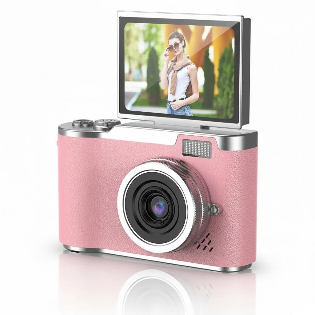4K Digital Camera 48MP Flip Screen 8X Zoom Compact Vlogging Cam