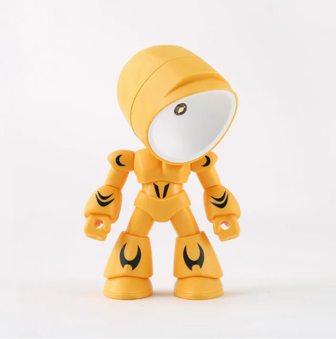 Robot LED Table Lamp – Cute Warm Light Desk Lamp