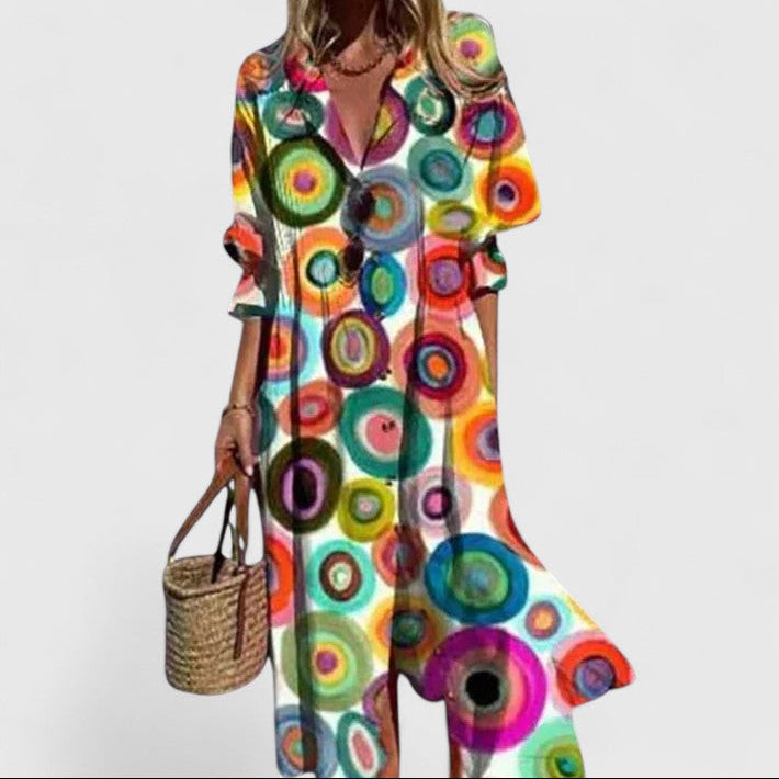 Women’s Boho Maxi Dress – Flowy Elegant Summer Style