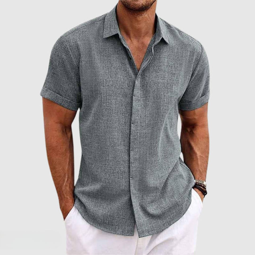 Men’s Lightweight Casual Button-Up Shirt