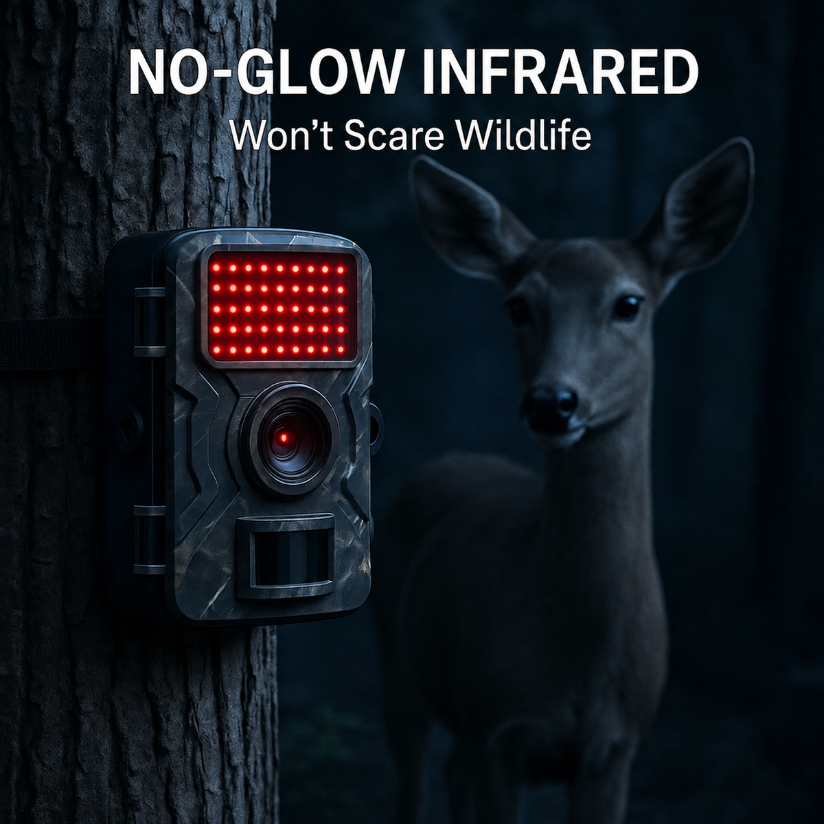 Outdoor Wildlife Trail Camera 1080p 16MP Night Vision IP66 Cam