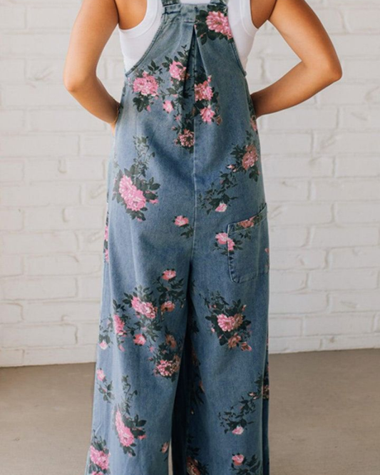 Rosie – Bloom Garden Floral Wide-Leg Jumpsuit