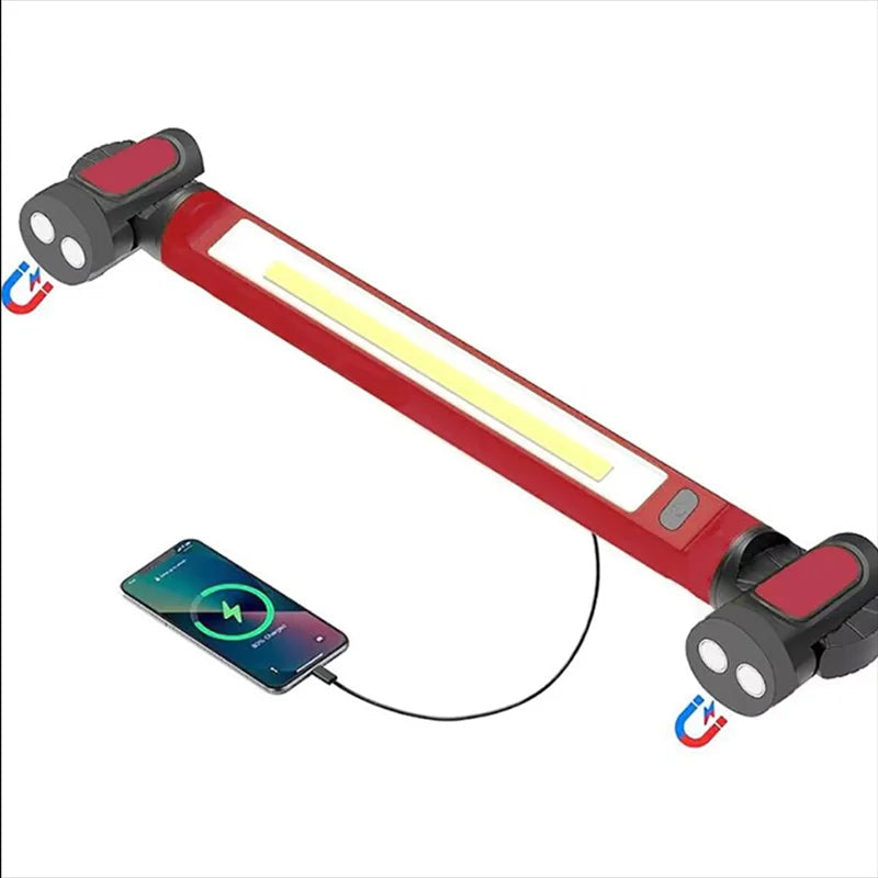 2-in-1 Rechargeable LED Work Light - Magnetic Split Mechanic Lamp