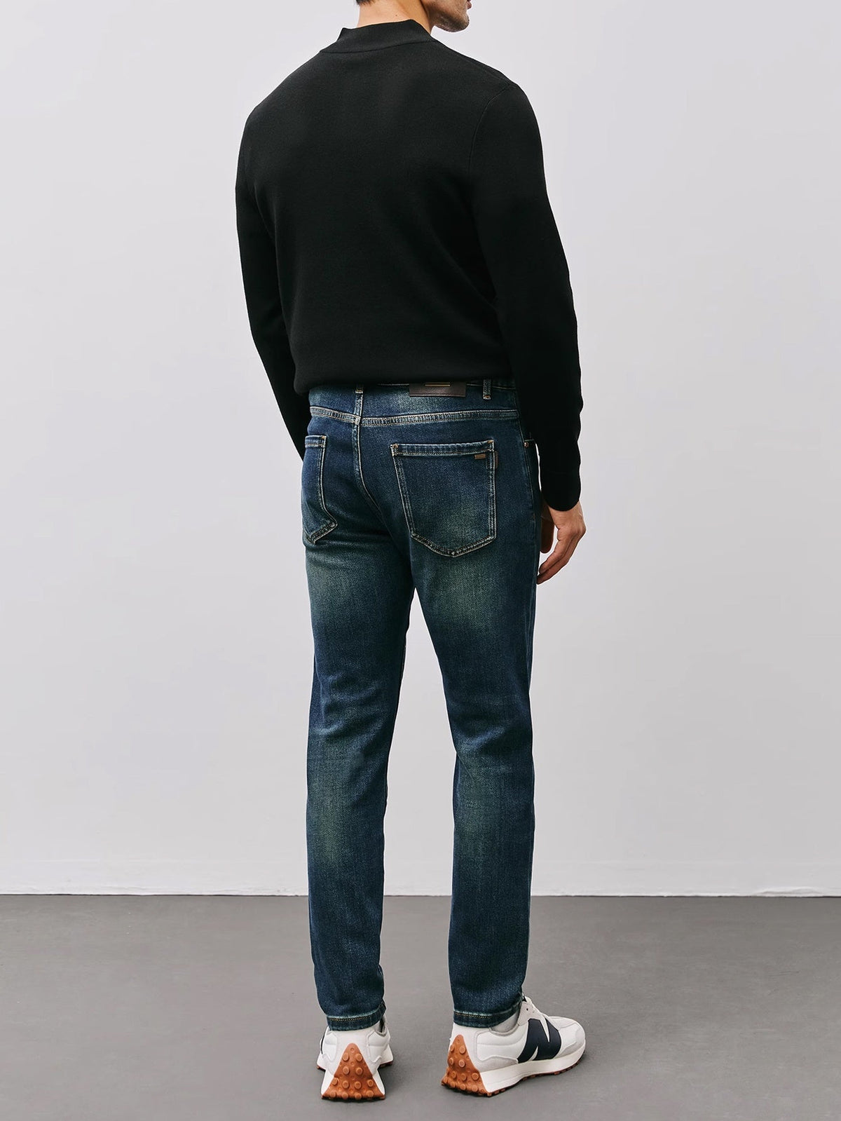 Men's Refined Quarter Zip Sweater Warm Stand Collar Knit Pullover