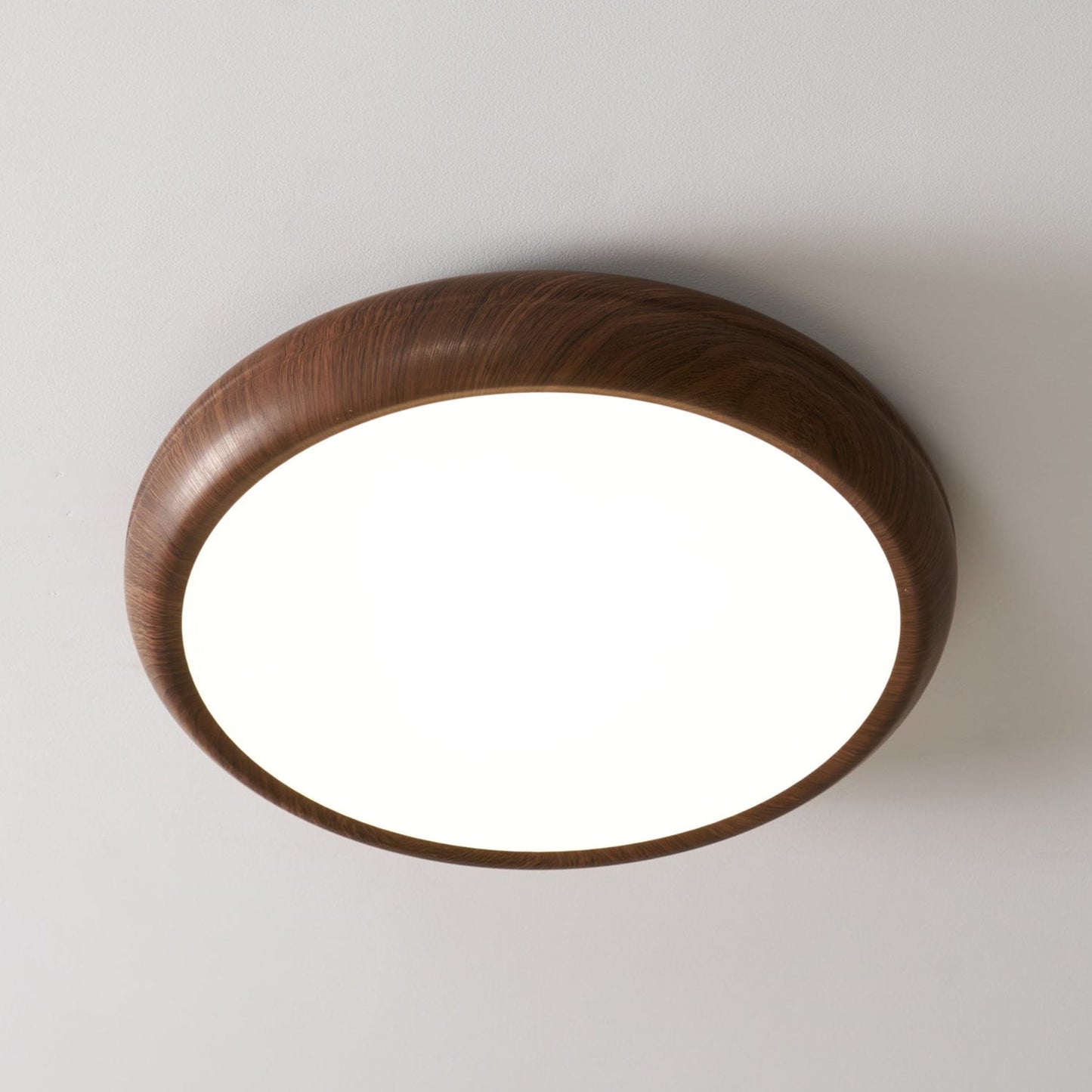 Modern Wood Flush Mount LED Ceiling Light