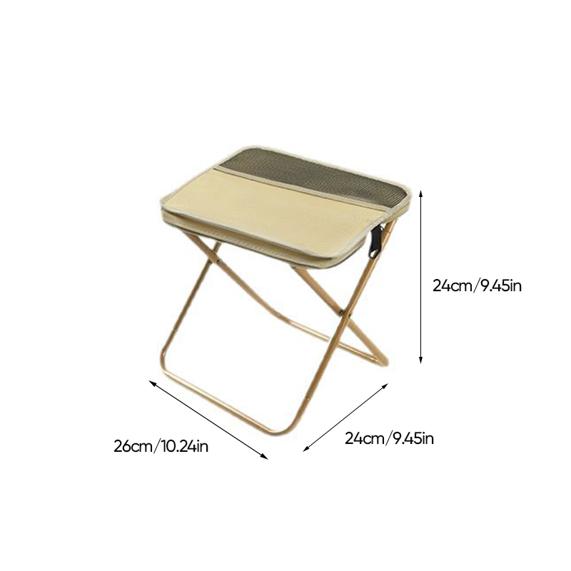 Foldable Camping Backpack Stool - Portable Heavy Duty Fishing Chair