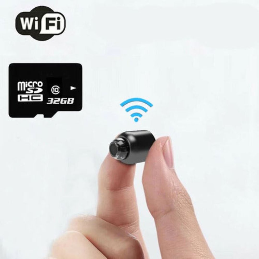 1080P Micro Wireless Security Camera - Wide Angle WiFi Night Vision