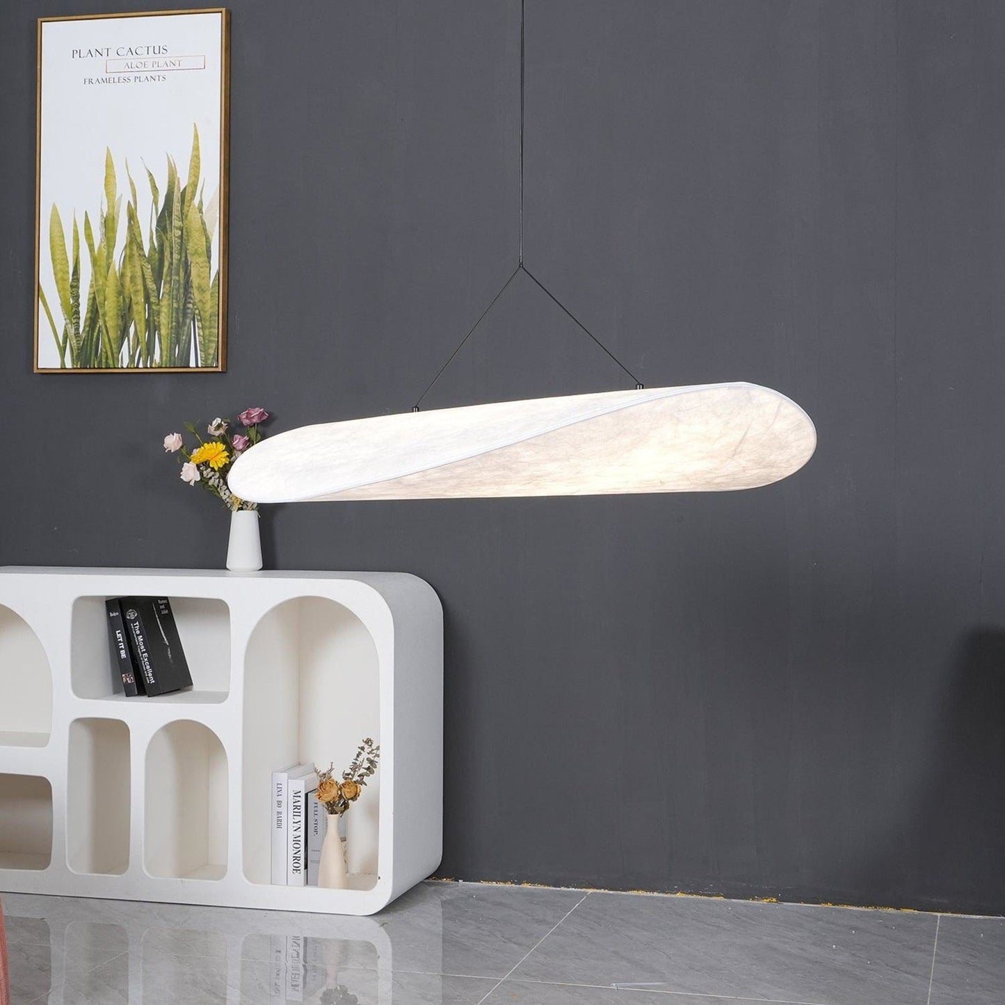 Modern Fabric LED Pendant Light
