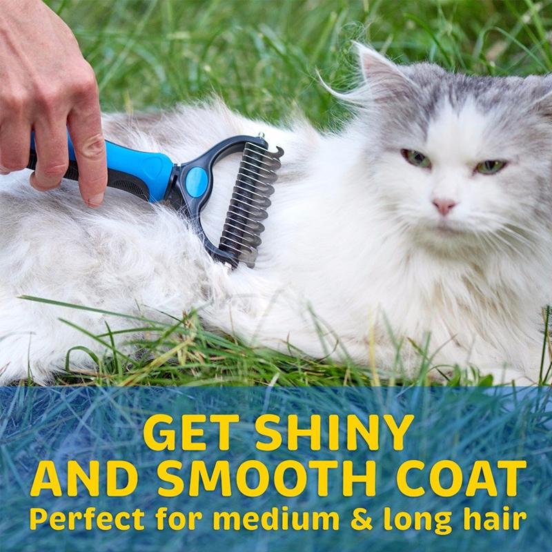 Professional Pet Undercoat Deshedding Tool - Safe Grooming Brush