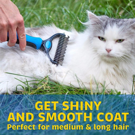 Professional Pet Undercoat Deshedding Tool - Safe Grooming Brush