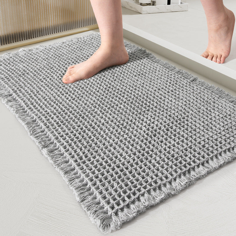 Quick-Dry Waffle Weave Bath Mat